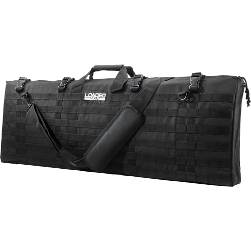 Barska Black / One Size / Barska Bi12032 Loaded Gear Rx-300 40" Tactical Padded Rifle Bag Tactical Backpacks
