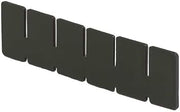 Lewisbins Plastic Divider, Black, 6 15/16 in L, 2 in H DV0825 XL - 1 Each