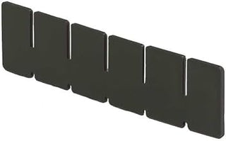Lewisbins Plastic Divider, Black, 6 15/16 in L, 2 in H DV0825 XL - 1 Each