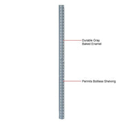 3 HIGH Angle Post by Global Industrial – 1.5"L x 2.25"W x 36"H, Alloy Steel, Gray, Model 790CP100