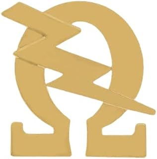Omega Psi Phi Q-Bolt Gold Lapel Pin