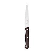 Pointed Tip 9-1/4 Steak Knife - Dozen by World Tableware – 9.25, Stainless Steel, Black, Pack of 12, Model 201 2632