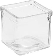 American Metalcraft GJ6 Glass Jar, Square, 6 oz.
