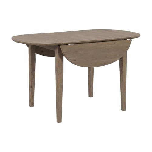 Starlight Canyon Home Acacia Veneer Drop-Leaf Counter Height Dining Table, Wire-Brushed Small Kitchen Dinner Table for Dining Room, Brushed Bisque - image 5