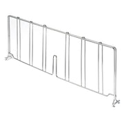 Wire Shelf Divider by Nexel – 21"W x 8"H, Silver, Silver Epoxy, Model AD821EP