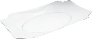 Clear Plastic Crystalware Flower Tray, 14" x 17" (1 Count) - Elegant Serving Platter For Parties, Receptions & Events
