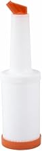 Winco PPB-1O Orange Spout & Lid 1 Quart Liquor & Juice Multi Pourer-PPB-1O
