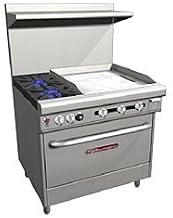 Southbend 400 Series Ultimate Restaurant Range 36" 2 Burner 24" Griddle Standard Oven - 4361D-2GR