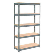 Extra Heavy Duty Shelving 48" W x 12" D x 72" H with 5 Shelves by Global Industrial – Alloy Steel, Grey, Model 717147