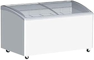 66 1/4" Stand Alone Ice Cream Freezer w/ 7 Baskets Capacity - White, 115v