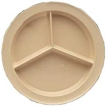 Yanco NS-701T Nessico Deep Compartment Plate, 8.75" Diameter, Melamine, Tan Color, Pack of 24