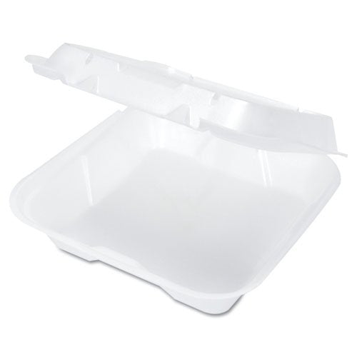 SN203V - Vented Snap-It Hinged Containers by Genpak – 200.0 liters, Foam, white, Model GNPSN203V