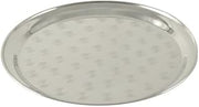CAC China CAC Foodservice SSST-13 Stainless Steel Round Serving Tray 13 3/4"