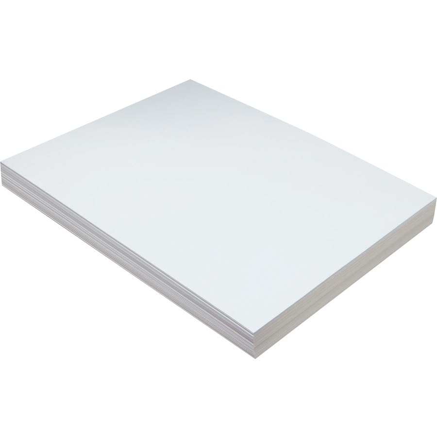 Medium Weight Tagboard by Pacon – 9inx12in, Paper, White, Pack of 100, Model 5281