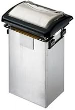 San Jamar H2005CLBK Venue in-Counter Napkin Dispenser, Fullfold, 7" x 5.5" x 20", Clear/Black