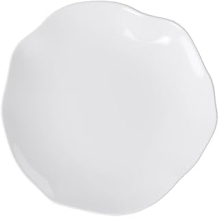 Villeroy & Boch Pura Bread Plate, Approx. 17 × 17 × 2 cm, Pure White, Dishwasher-Safe & Microwave-Safe, Flowing Shape, Premium Bone Porcelain Made in Germany