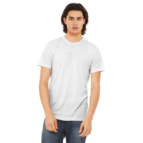 Bella + Canvas Medium / White Fleck Triblend / 3413c T-Shirts