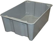 Molded Fiberglass Toteline Nest and Stack Tote - 25-1/4" x 18" x10" by MFG Tray – Polyester, Gray, Pack of 5, Model 7806085172