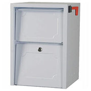 dVault White / 14"L x 14"W x 20"H / Industrial Wall-Mount Mailboxes