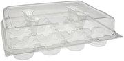 PACTIV Foodservice PETE Clear 12 Count Cupcake Clamshell Container, 64 Ounce Capacity - 115 per case.