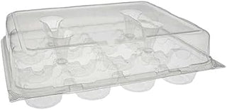 PACTIV Foodservice PETE Clear 12 Count Cupcake Clamshell Container, 64 Ounce Capacity - 115 per case.