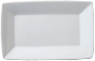 Vertex ARG-R28P Signature 14.5" White Rectangle Plate - 12 / CS