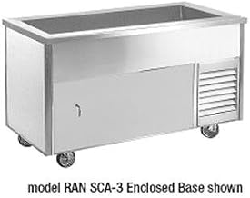 RAN SCA-3 RanServe Mobile Refrigerated Cold Food Table 48"L, 3 Pan Size with Enclosed Base