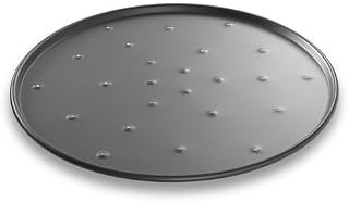 Chicago Metallic BÄ€KALON Thin Crust Pizza Pan, 14" dia. x 3/8" deep