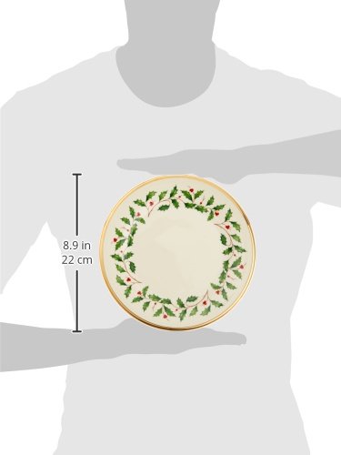 Lenox Holiday Porcelain Salad Plates, 8 Inch, Set of 6