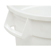 10 gal Commercial Trash Can Grey Plastic - 17 2/5" L x 15 2/5" W x 17 3/10" H by HUBERT – 10.0 gallons, Plastic, Grey, Model GC100101