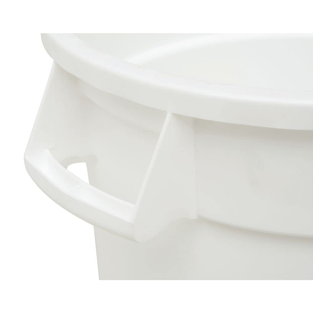 10 gal Commercial Trash Can Grey Plastic - 17 2/5" L x 15 2/5" W x 17 3/10" H by HUBERT – 10.0 gallons, Plastic, Grey, Model GC100101