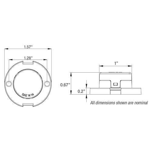 Buyers Products Company Clear / 1 / 3 x 5 x 4 Lighting Assemblies & Accessories