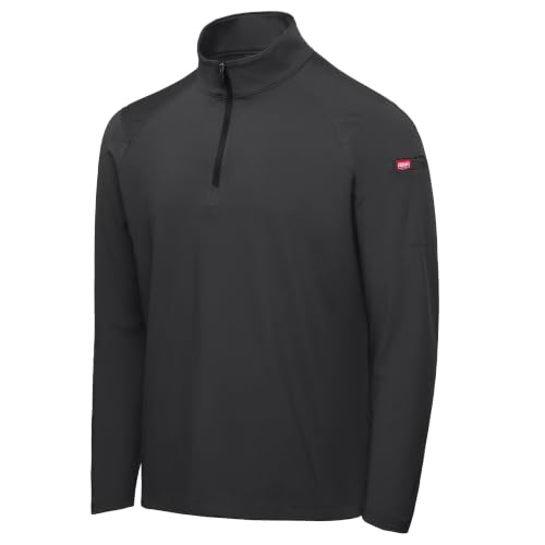 Red Kap 3X-Large / Black / Performance Stretch Jersey 1/4 Zip Pullover Sweaters