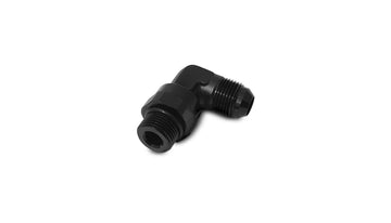 Fitting 90 degree Male -12 AN to Male Straight by Vibrant Performance – Stock, Aluminum, Black, Model 16970