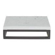 Black Display Riser with Marble Top - 3 1/5" H by HUBERT – Metal, Black, Model 39035+14683