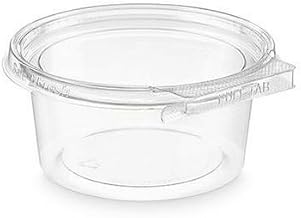 Inline Plastics DPET Safe-T-Fresh Roundware Tamper Resistent Container, 12 oz, Clear | 320/Case