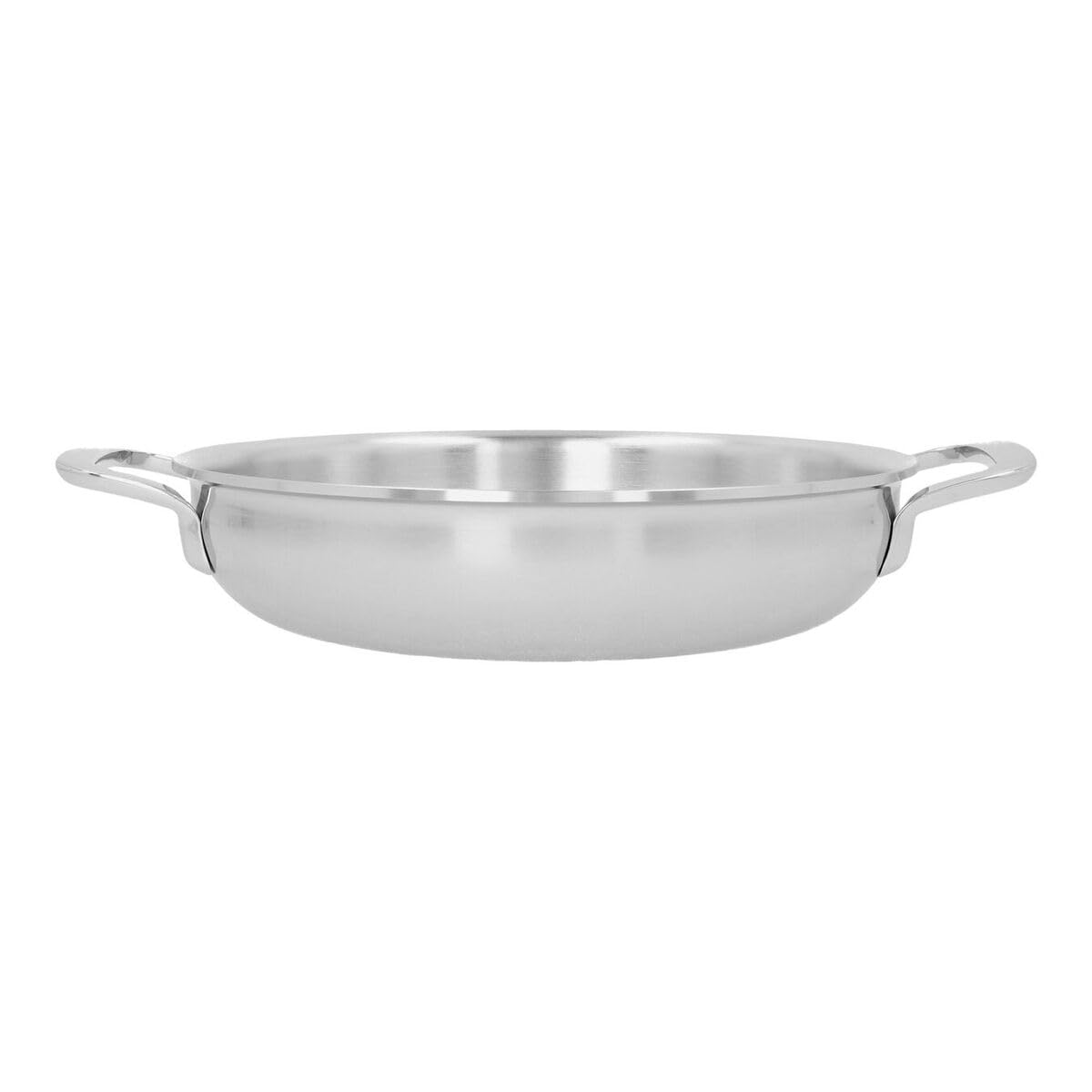 Multifunction 7 24 cm Steel Frying pan with 2 Handles by Demeyere – 24cm, 10 liters, Stainless Steel, Silver, Model 1005415