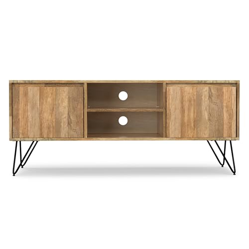 SIMPLIHOME Refined Natural / 60 inch / Rectangle Mounts