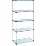 Galvanized Steel by Nexel – 5, Galvanized Steel, Grey, Model 24428SZ5