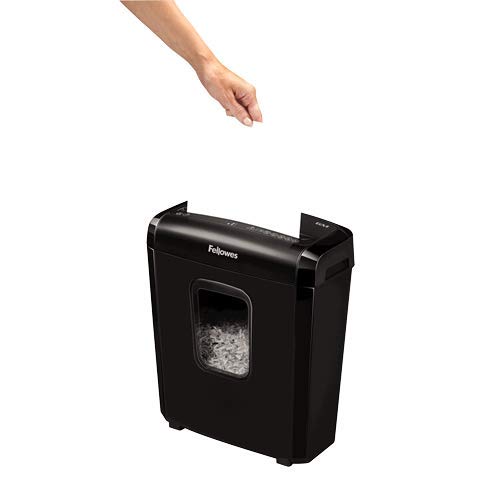 Microshred 6M Micro-Cut Shredder () Shredder by Fellowes – 3.5 gallons, Alloy Steel, Black, Model 4631701