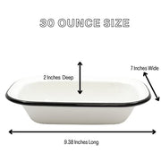 Tablecraft 1 / 9.375" L x 7" W x 2" H / Serving Pan 9 1/2" L x 7" W x 2" H Bakers