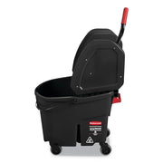 Rubbermaid Commercial Products Black / 35 Qt / Down Press Buckets