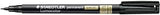 STAEDTLER 319 S 9 Universal Fineliner Pen LUMOCOLOR PERMANENT Special – Black, 0.4 mm