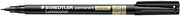 STAEDTLER 319 S 9 Universal Fineliner Pen LUMOCOLOR PERMANENT Special – Black, 0.4 mm