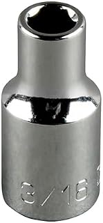 KLEIN TOOLS 65800 7/16-Inch Standard 12-Point Socket, 1/2-Inch Drive