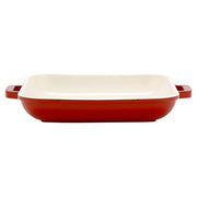 GET 0.31 Quart / Square / Red / White Dutch Ovens