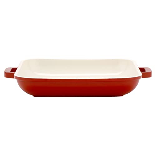 GET 0.31 Quart / Square / Red / White Dutch Ovens