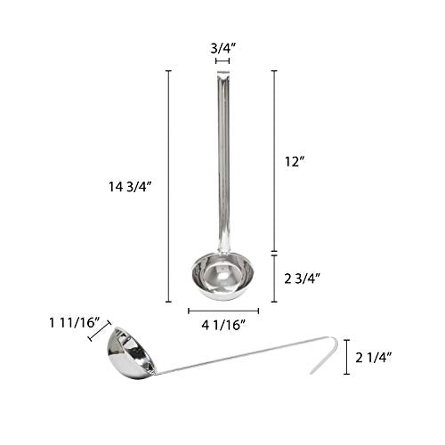 Thunder Group Medium / Metallic / Classic Soup Ladles