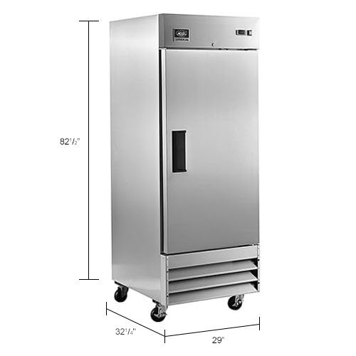 Reach-in Freezer by Nexel – 32.2"L x 29"W x 82.5"H, Stainless Steel, Model CFD-1FF-HC