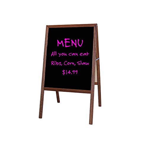 Flipside Products Stained Hardwood / 1 / White Dry Erase/Black Dry Erase Easels